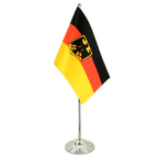 Tischflagge Deutschland Dienstflagge - 15 x 22 cm Satin