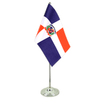 Dominikanische Republik Satin Tischflagge 15 x 22 cm