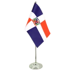 Satin Tischflagge Dominikanische Republik 15 x 22 cm