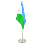 Dschibuti Satin Tischflagge 15 x 22 cm