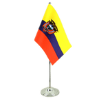 Ecuador Ekuador Satin Tischflagge 15 x 22 cm
