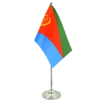 Satin Tischflagge Eritrea 15 x 22 cm