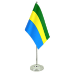 Gabon Satin Table Flag 6x9"