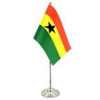 Ghana Satin Table Flag 6x9"