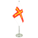 Guernsey Satin Tischflagge 15 x 22 cm