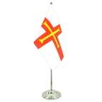 Satin Tischflagge Guernsey 15 x 22 cm