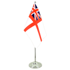Großbritannien White Ensign Satin Tischflagge 15 x 22 cm