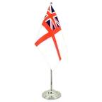 Satin Tischflagge Großbritannien White Ensign 15 x 22 cm