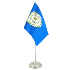 Satin Tischflagge Yorkshire 15 x 22 cm