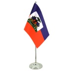 Haiti Satin Tischflagge 15 x 22 cm
