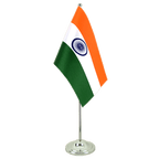 Indien Satin Tischflagge 15 x 22 cm