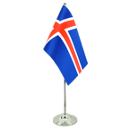 Iceland Satin Table Flag 6x9"