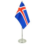 Satin Tischflagge Island 15 x 22 cm