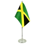 Satin Tischflagge Jamaika 15 x 22 cm