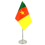 Kamerun Satin Tischflagge 15 x 22 cm