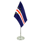 Kap Verde Satin Tischflagge 15 x 22 cm