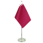 Tischflagge Katar - 15 x 22 cm Satin