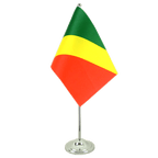 Kongo Satin Tischflagge 15 x 22 cm