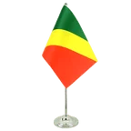 Satin Tischflagge Kongo 15 x 22 cm