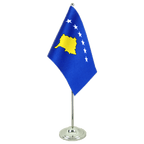 Kosovo Satin Tischflagge 15 x 22 cm