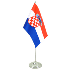Croatia Satin Table Flag 6x9"