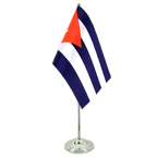 Kuba Satin Tischflagge 15 x 22 cm