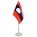 Laos Satin Tischflagge 15 x 22 cm