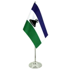 Satin Tischflagge Lesotho 15 x 22 cm