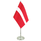 Latvia Satin Table Flag 6x9"