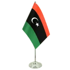 Satin Tischflagge Libyen Königreich 1951-1969 15 x 22 cm