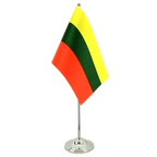 Litauen Satin Tischflagge 15 x 22 cm