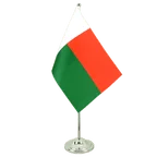 Satin Tischflagge Madagaskar 15 x 22 cm