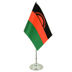 Malawi Satin Tischflagge 15 x 22 cm