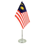 Malaysia Satin Table Flag 6x9"