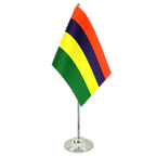 Mauritius Satin Tischflagge 15 x 22 cm