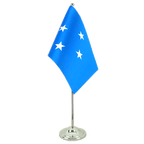 Mikronesien Satin Tischflagge 15 x 22 cm