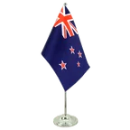 Satin Tischflagge Neuseeland 15 x 22 cm