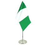 Satin Tischflagge Nigeria 15 x 22 cm