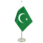 Pakistan Satin Tischflagge 15 x 22 cm