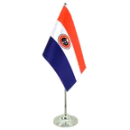 Satin Tischflagge Paraguay 15 x 22 cm
