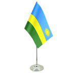 Ruanda Satin Tischflagge 15 x 22 cm