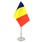 Rumania Satin Table Flag 6x9"