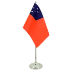 Satin Tischflagge Samoa 15 x 22 cm