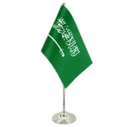 Saudi Arabien Satin Tischflagge 15 x 22 cm