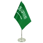 Satin Tischflagge Saudi Arabien 15 x 22 cm