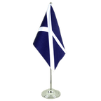 Schottland navy Satin Tischflagge 15 x 22 cm