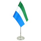 Satin Tischflagge Sierra Leone 15 x 22 cm
