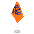 Sikhismus Satin Tischflagge 15 x 22 cm