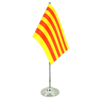 Katalonien Satin Tischflagge 15 x 22 cm