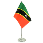 St. Kitts und Nevis Satin Tischflagge 15 x 22 cm